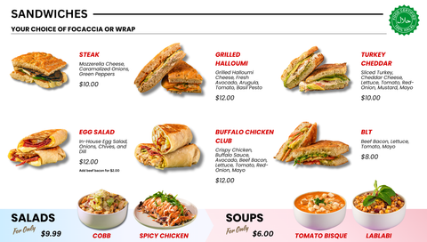 Sandwiches, Soups, & Salads