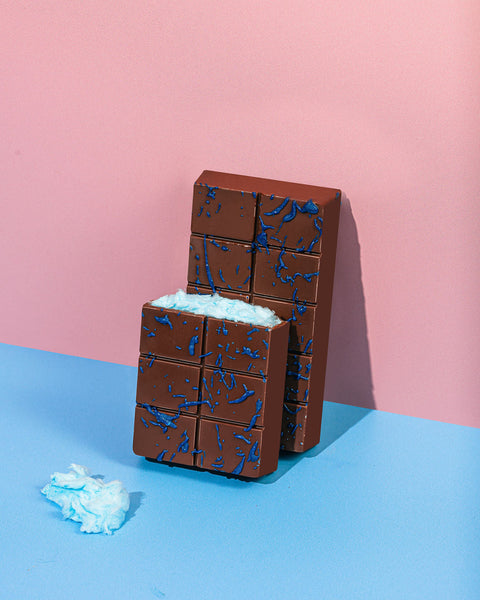 Blue Cotton Candy Chocolate Bar