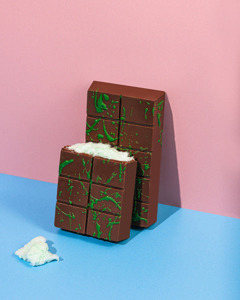 Green Cotton Candy Chocolate Bar