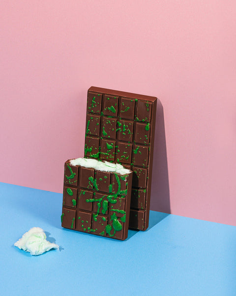 Green Cotton Candy Chocolate Bar
