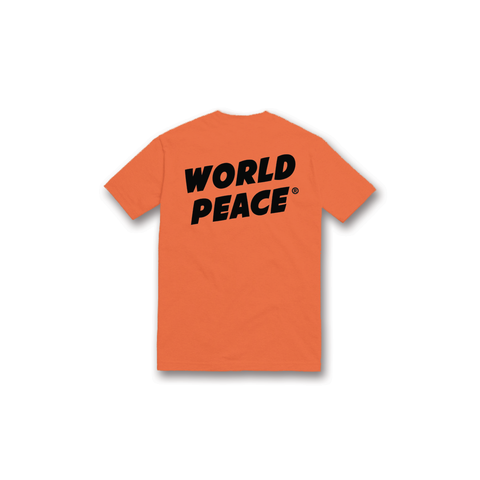 ORIGINAL TEE / BLACK ON ORANGE - World Peace Initiative