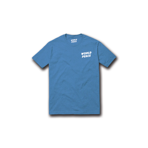 ORIGINAL TEE / WHITE ON BLUE - World Peace Initiative